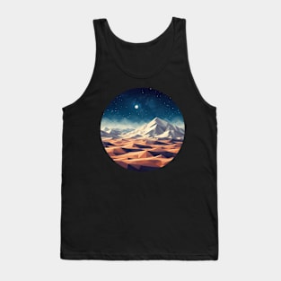 Low Poly Night Desert Tank Top